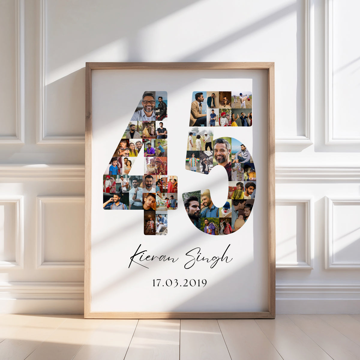 45 Birthday Photo Collage