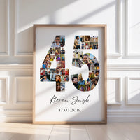 45 Birthday Photo Collage