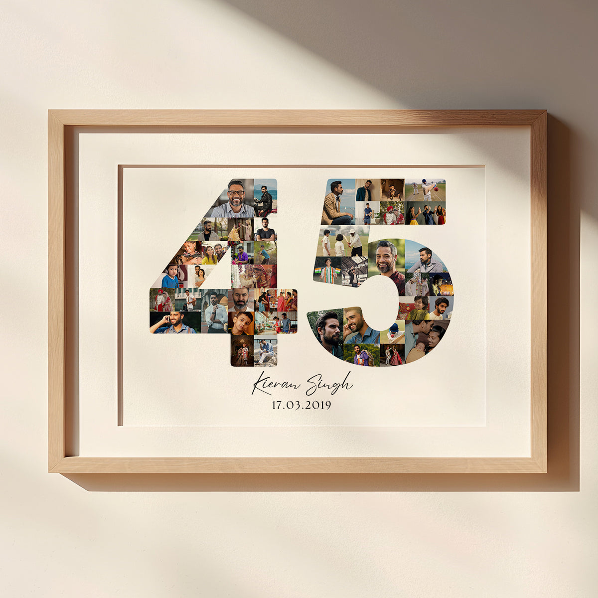 45 Birthday Photo Collage