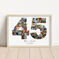 45 Birthday Photo Collage