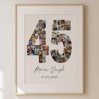 45 Birthday Photo Collage
