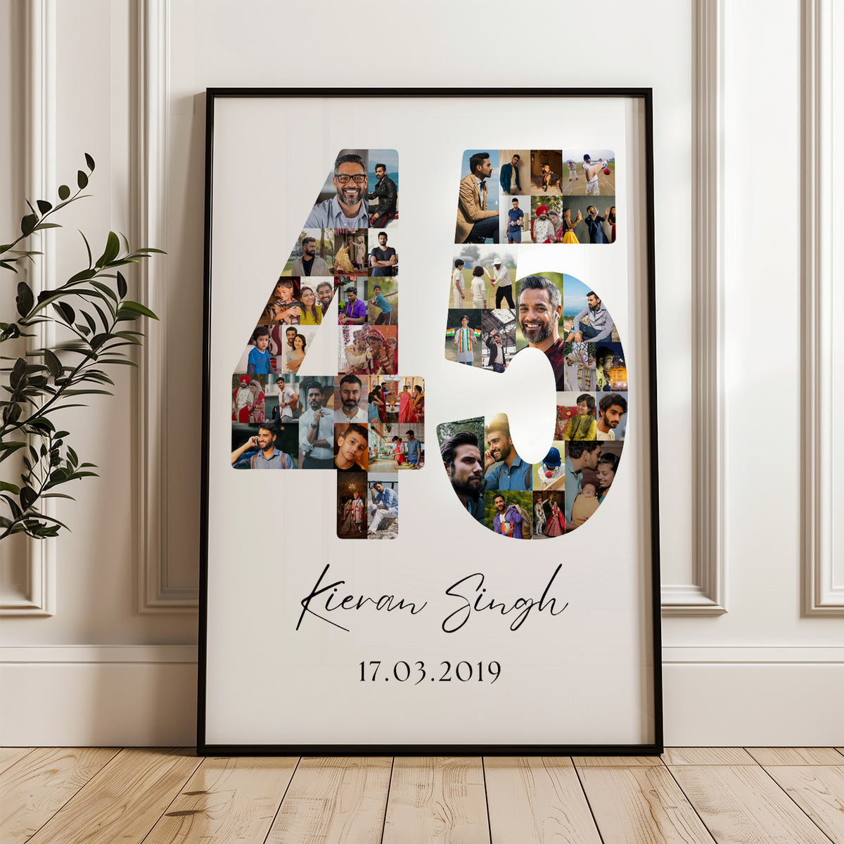 45 Birthday Photo Collage