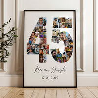 45 Birthday Photo Collage