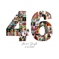 46 Birthday Photo Collage