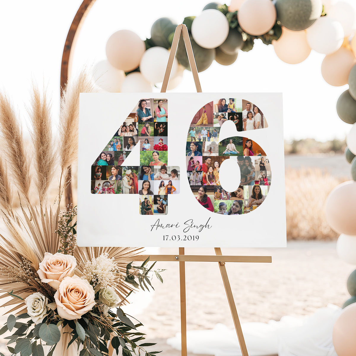 46 Birthday Photo Collage