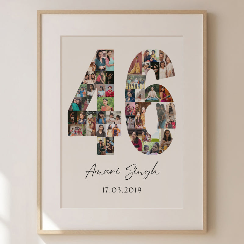 46 Birthday Photo Collage