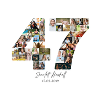 47 Birthday Photo Collage