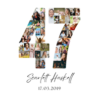 47 Birthday Photo Collage