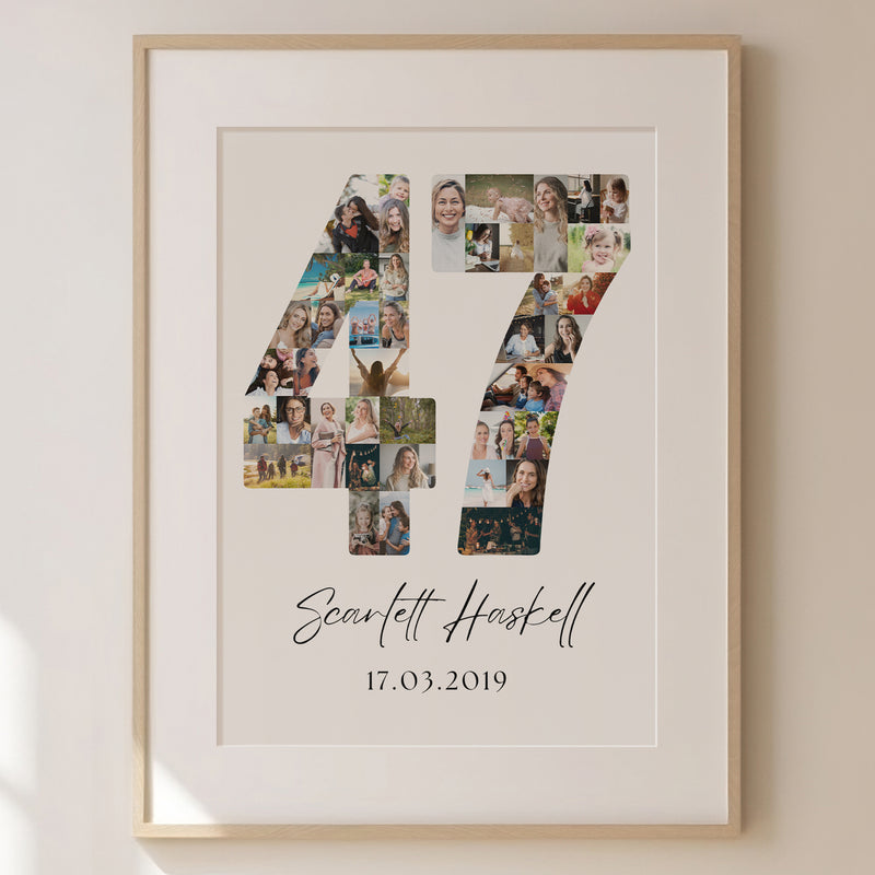 47 Birthday Photo Collage