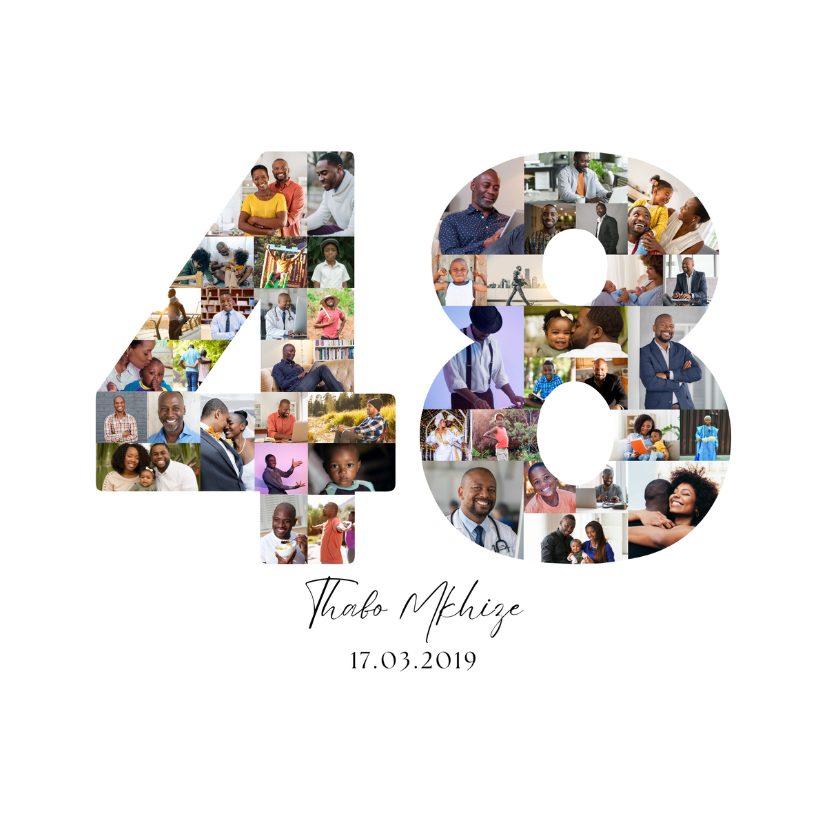 48 Birthday Photo Collage