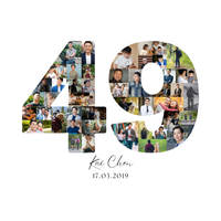 49 Birthday Photo Collage