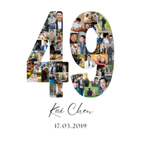 49 Birthday Photo Collage