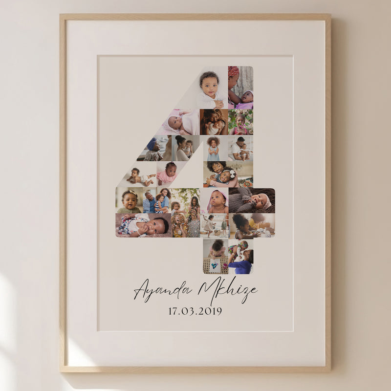 4 Birthday Photo Collage