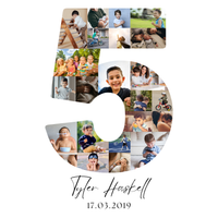 5 Birthday Photo Collage