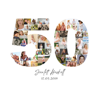 50 Birthday Photo Collage