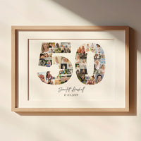 50 Birthday Photo Collage