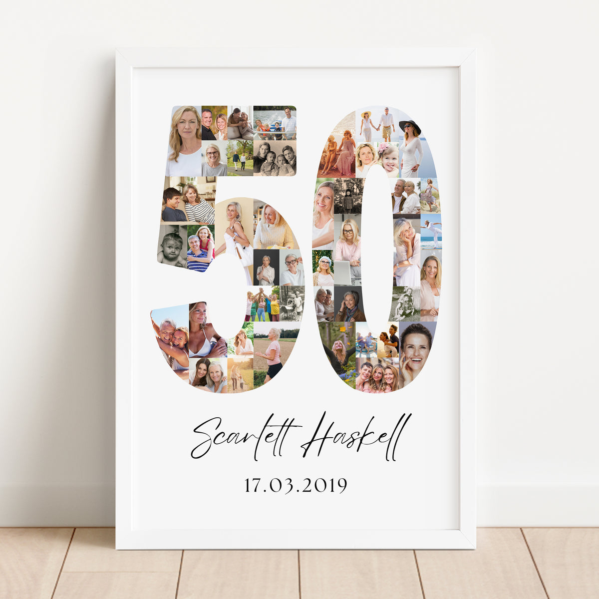 50 Birthday Photo Collage