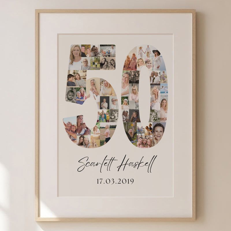 50 Birthday Photo Collage