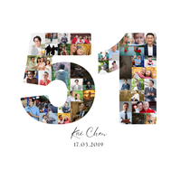 51 Birthday Photo Collage