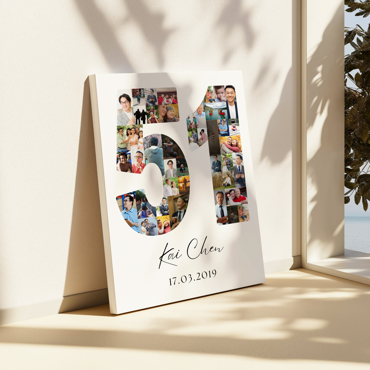 51 Birthday Photo Collage