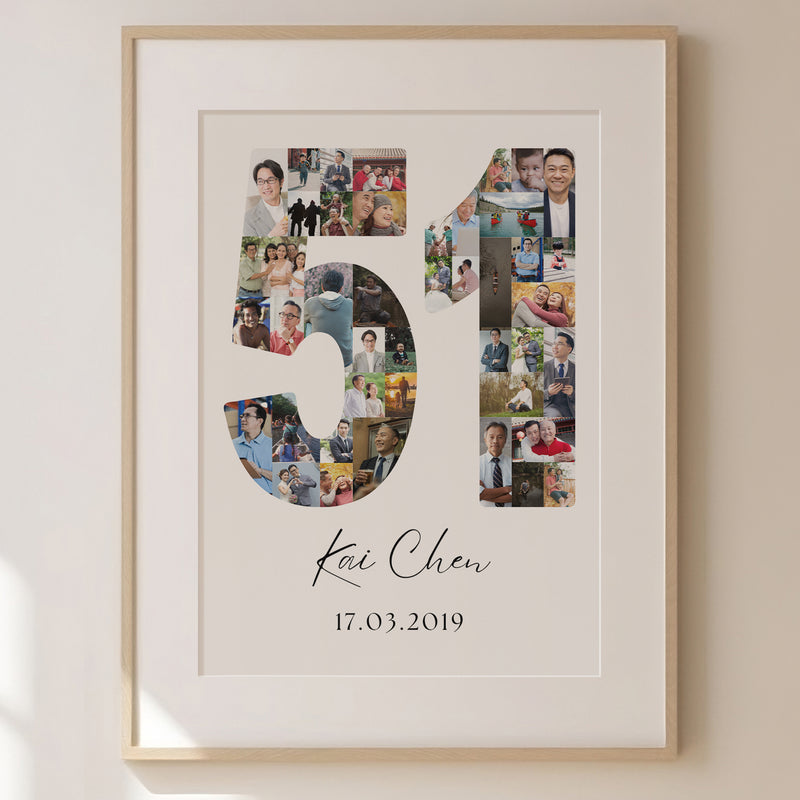 51 Birthday Photo Collage