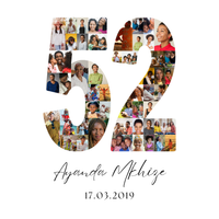 52 Birthday Photo Collage