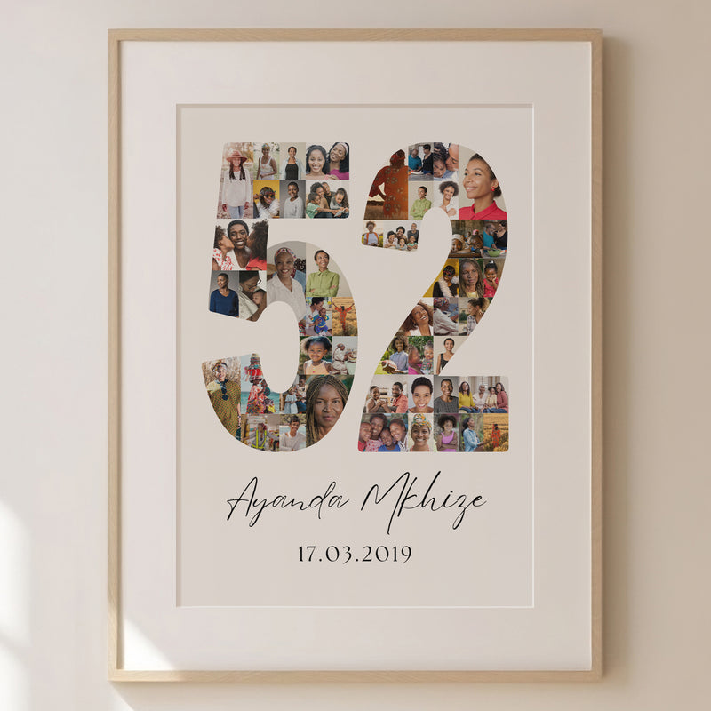 52 Birthday Photo Collage