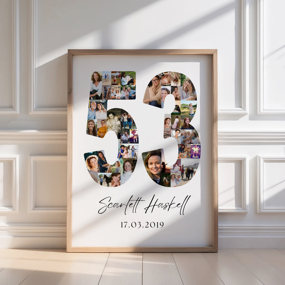 53 Birthday Photo Collage