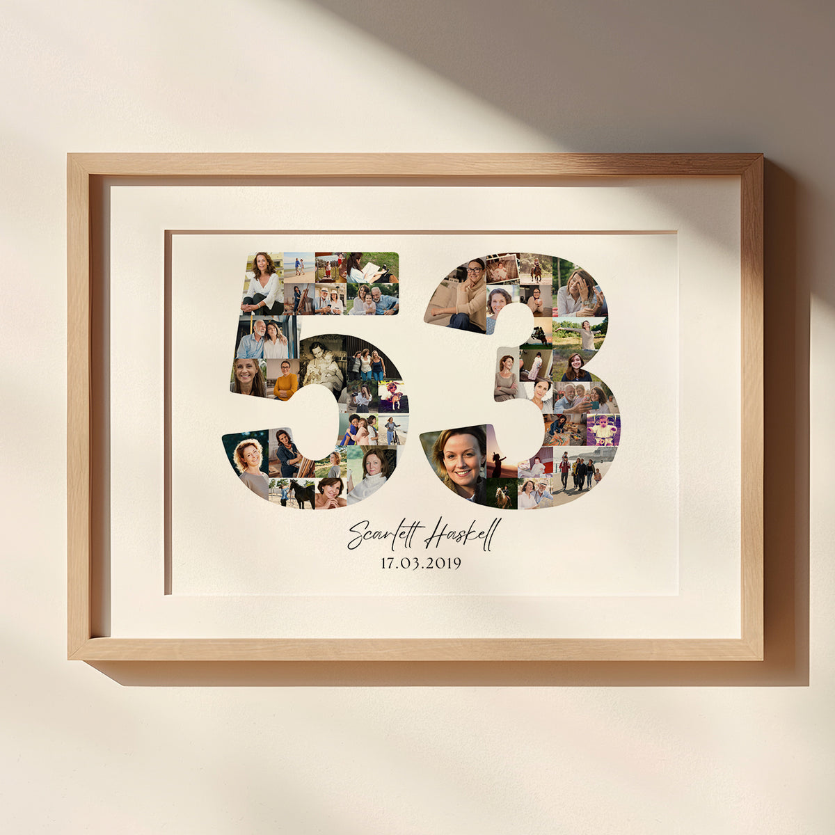 53 Birthday Photo Collage