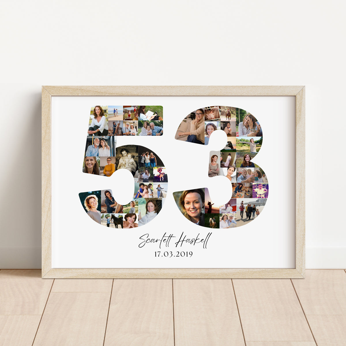 53 Birthday Photo Collage