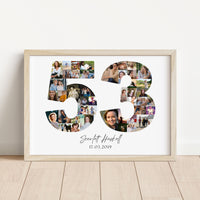 53 Birthday Photo Collage