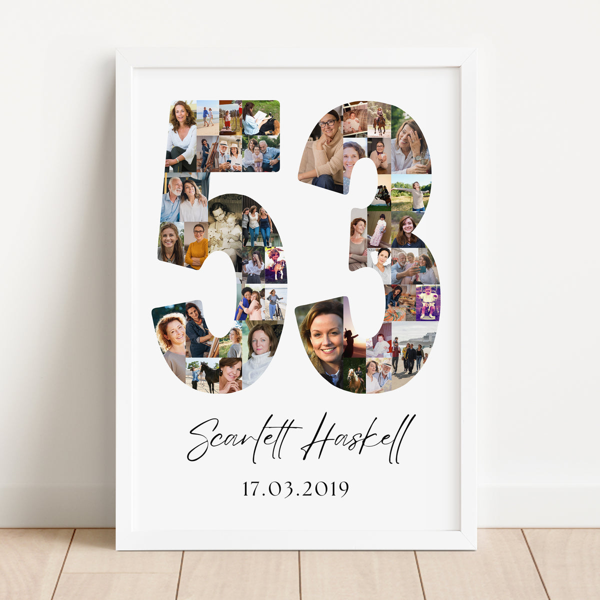 53 Birthday Photo Collage