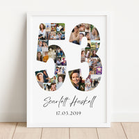 53 Birthday Photo Collage