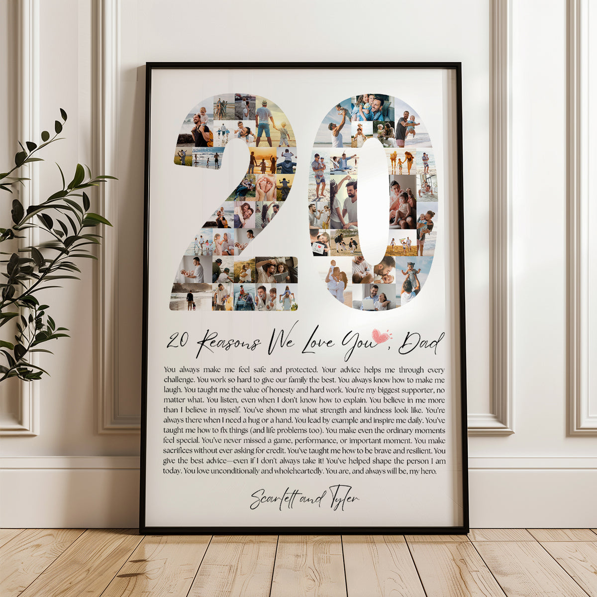 20 Reasons Dad - Photo Collage