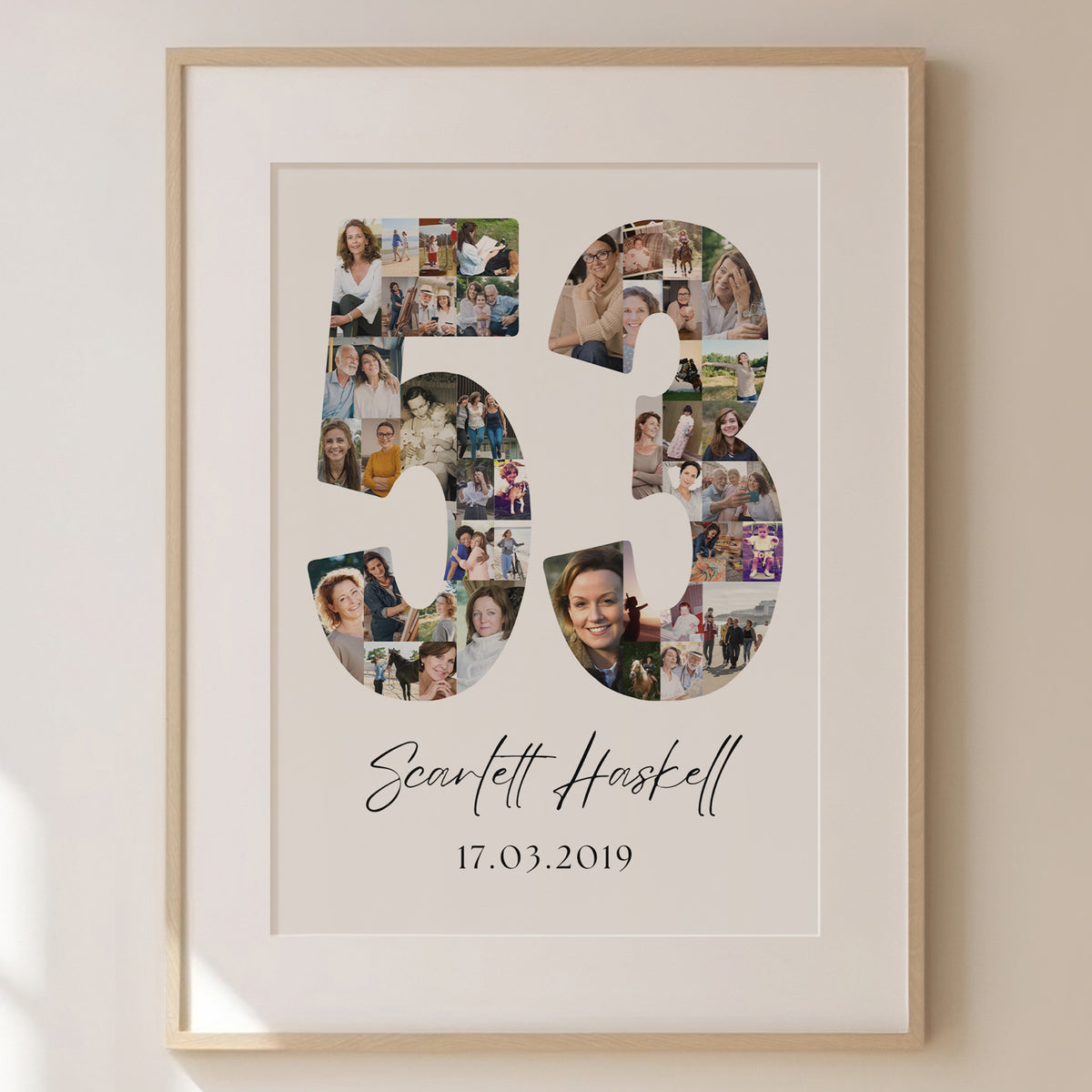 53 Birthday Photo Collage
