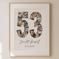 53 Birthday Photo Collage