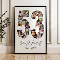 53 Birthday Photo Collage
