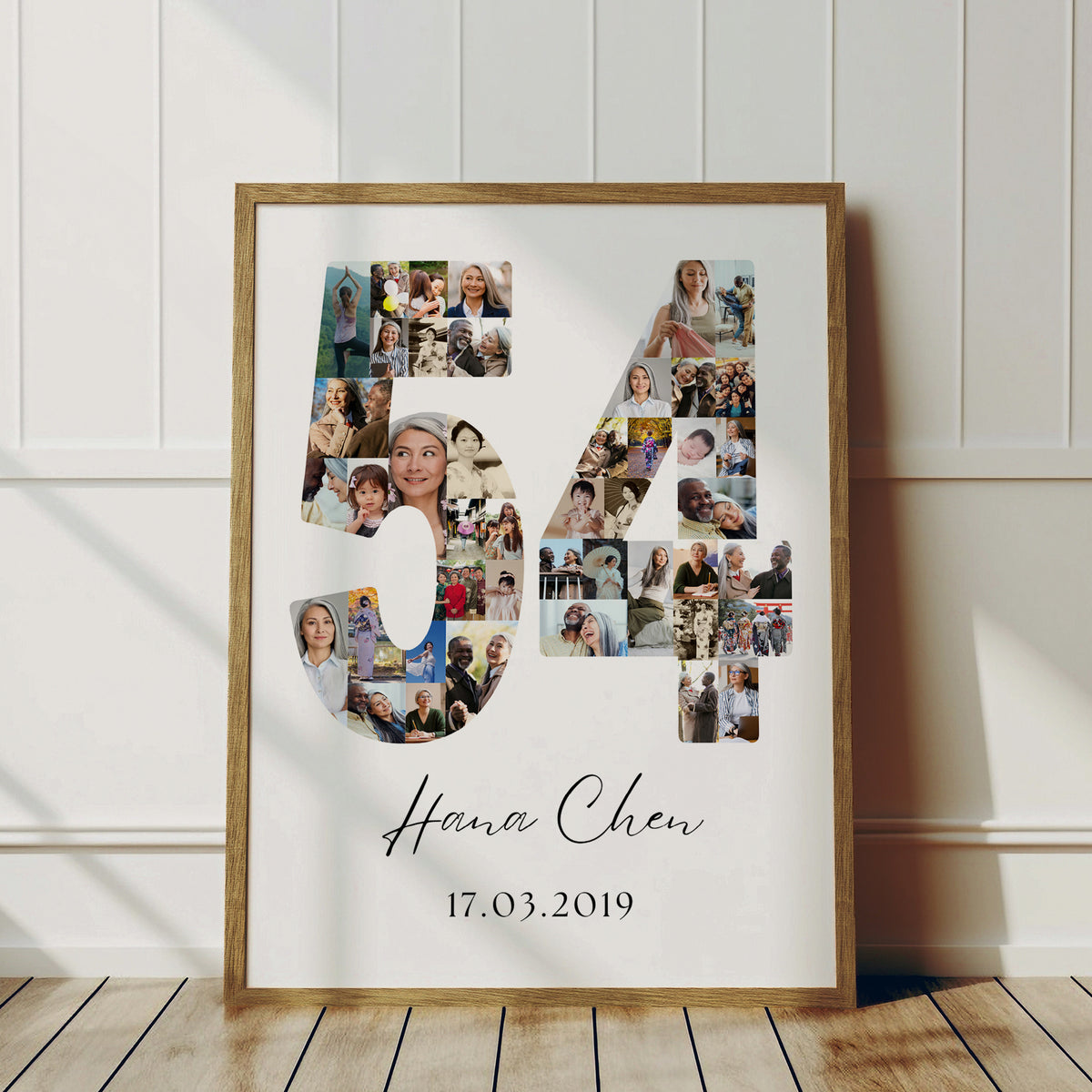 54 Birthday Photo Collage