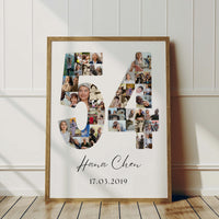 54 Birthday Photo Collage
