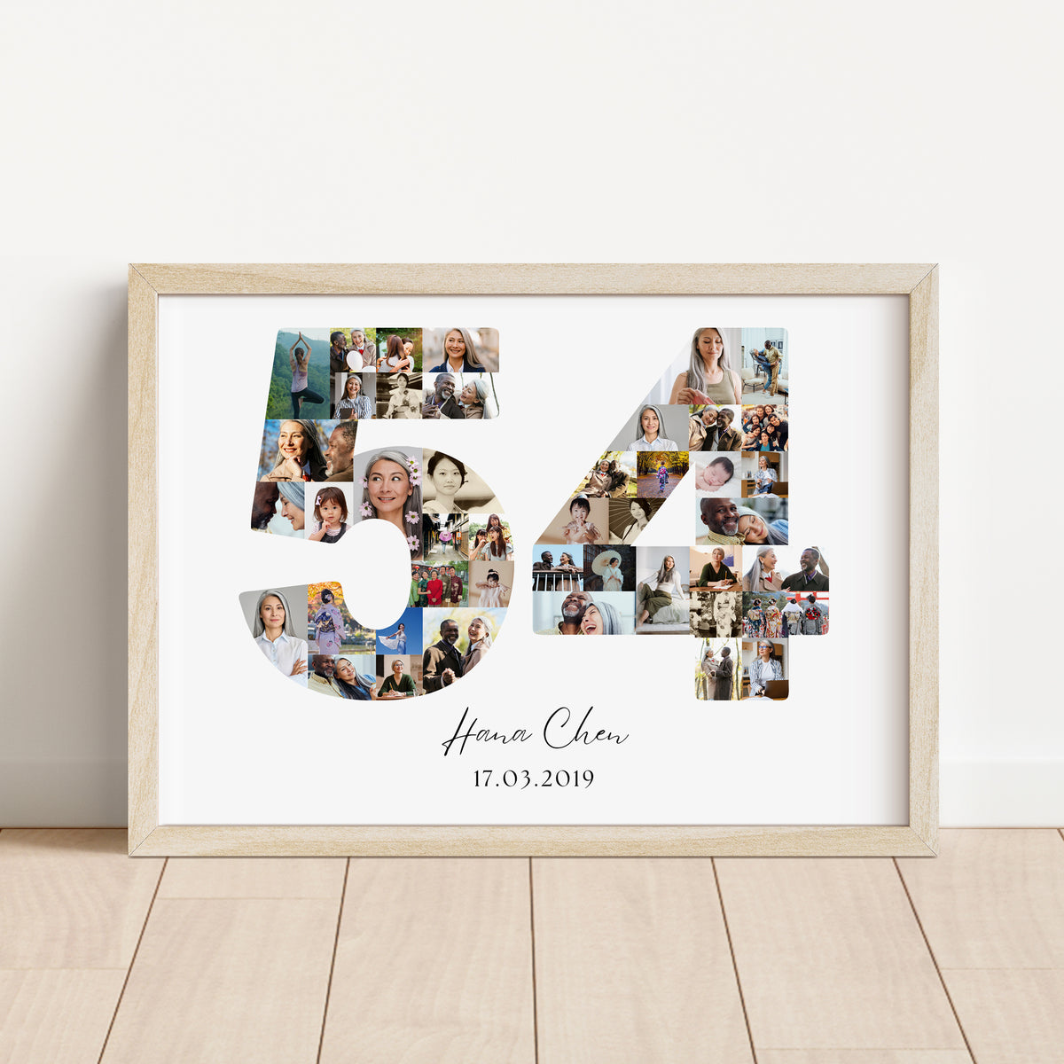 54 Birthday Photo Collage