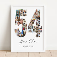 54 Birthday Photo Collage