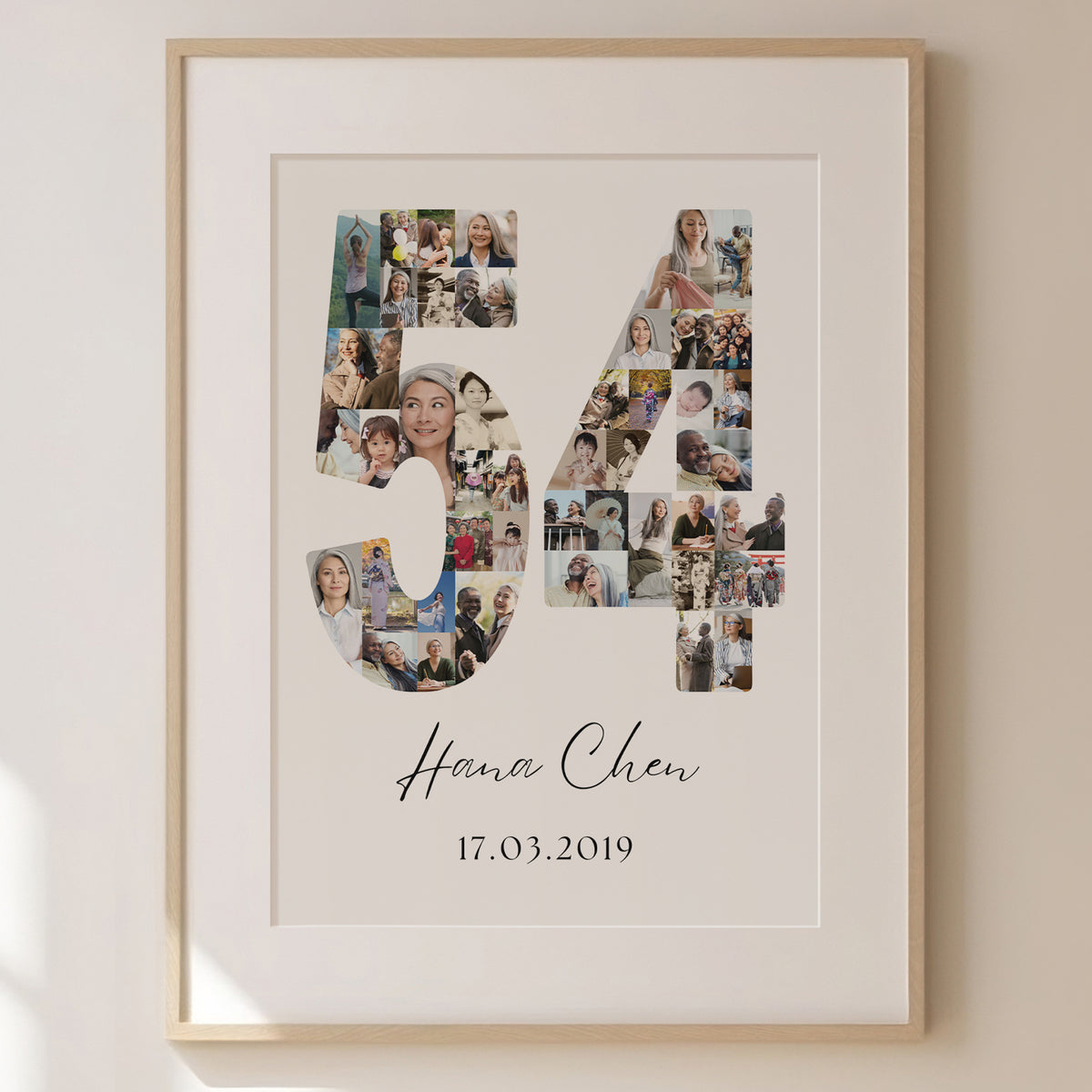 54 Birthday Photo Collage