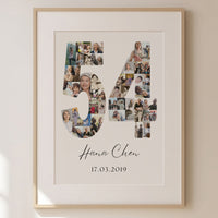 54 Birthday Photo Collage