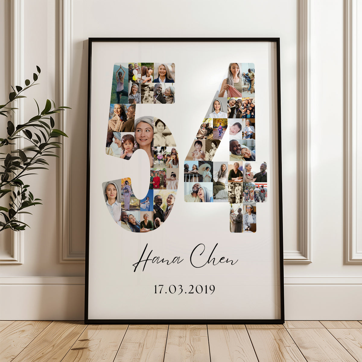 54 Birthday Photo Collage