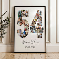 54 Birthday Photo Collage