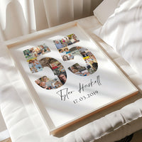 55 Birthday Photo Collage