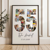55 Birthday Photo Collage