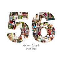 56 Birthday Photo Collage