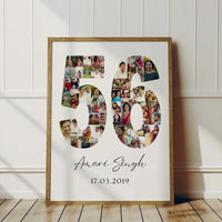 56 Birthday Photo Collage
