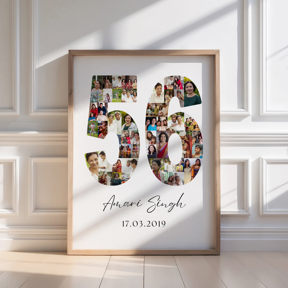 56 Birthday Photo Collage